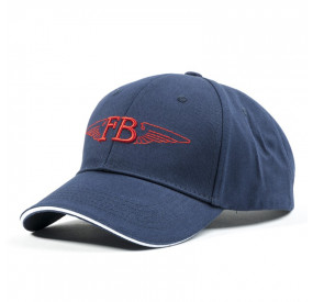 CASQUETTE MARINE LOGO ROUGE