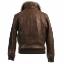 Blouson Aviateur Marron - Dos