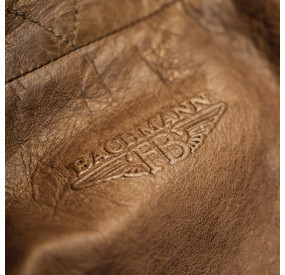 Blouson Aviateur Marron - Logo nuque