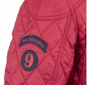 Veste matelassée Pilote rouge Ecussons
