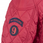 Veste matelassée Pilote rouge Ecussons