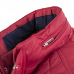 Veste matelassée Pilote rouge Ecussons