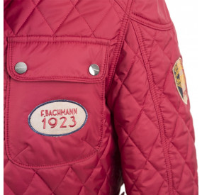 Veste matelassée Pilote rouge Ecussons