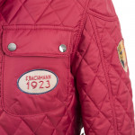 Veste matelassée Pilote rouge Ecussons