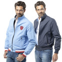 Blouson pilote Bleu rougeBlouson réversible ciel/marine