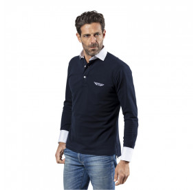 POLO MANCHES LONGUES NAVY