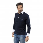 POLO MANCHES LONGUES NAVY