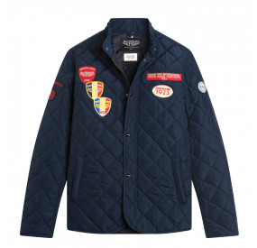 VESTE MATELASSEE DRIVER MARINE ECUSSONS VESTE MATELASSEE DRIVER MARINE ECUSSONS