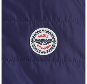 NAVY CARDIGAN WITH BLUE WHITE RED COLLAR