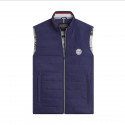 GILET MARINE COL BLEU BLANC ROUGE