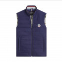 NAVY CARDIGAN WITH BLUE WHITE RED COLLAR