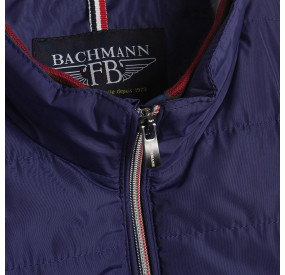 NAVY CARDIGAN WITH BLUE WHITE RED COLLAR
