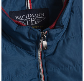 NAVY CARDIGAN WITH BLUE WHITE RED COLLAR