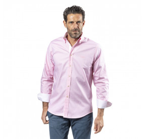 CHEMISE ROSE COUDIERES BLANCHES