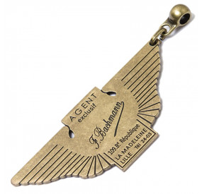 VINTAGE BRASS KEY RING