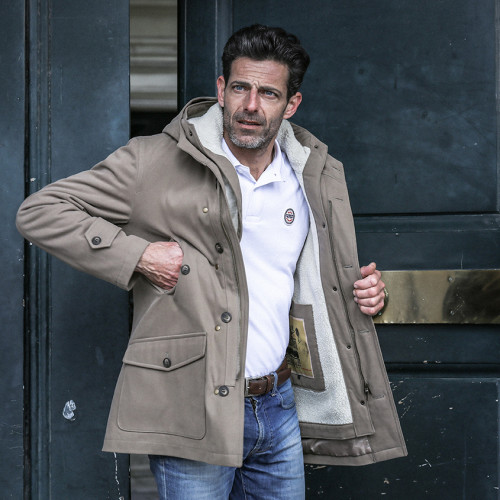 parka with detachable lining