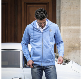 SWEAT-SHIRT A CAPUCHE BLEU CIEL