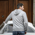 SWEAT MOLLETONNE CAPUCHE GRIS