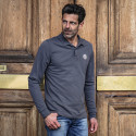 Grey Long sleeves polo