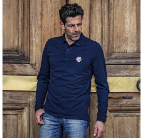 NAVY LONG SLEEVES POLO SHIRT