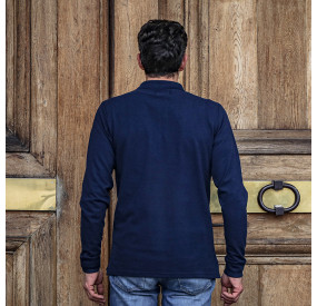 POLO MANCHES LONGUES NAVY