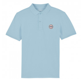 POLO BACHMANN COL SOUPLE BLEU CIEL