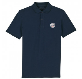POLO BACHMANN COL SOUPLE MARINE