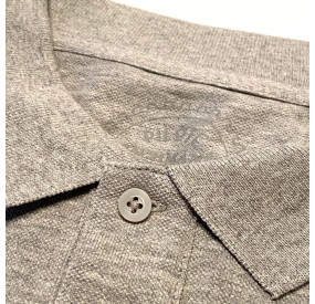 POLO BACHMANN COL SOUPLE GRIS