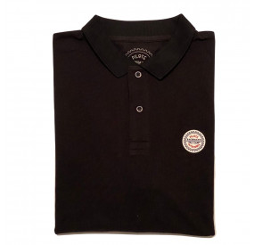 POLO BACHMANN COL SOUPLE NOIR