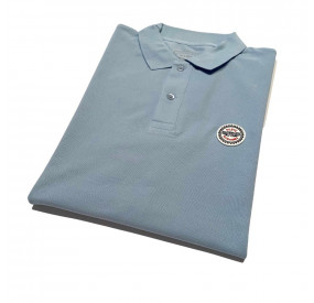 POLO BACHMANN COL SOUPLE BLEU CIEL