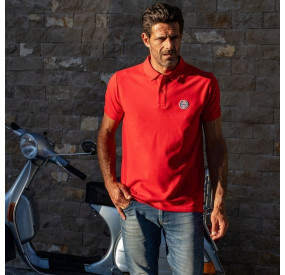 POLO BACHMANN COL SOUPLE ROUGE