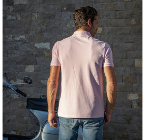 POLO BACHMANN COL SOUPLE ROSE