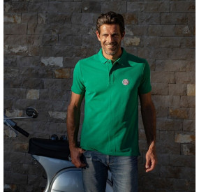 Polo shirt with short sleeves for pilote