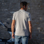 POLO BACHMANN COL SOUPLE GRIS