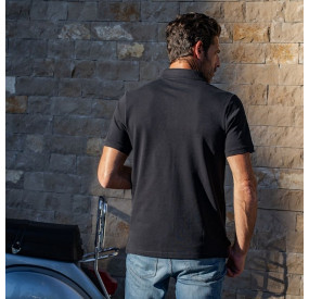 POLO BACHMANN COL SOUPLE NOIR
