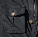 NAVY SAFARI JACKET WITH MULTI POCKETS FOR MAN