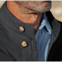 NAVY SAFARI JACKET WITH MULTI POCKETS FOR MAN