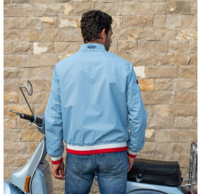 Blouson réversible ciel/marine
