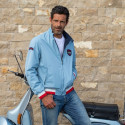 Blouson réversible ciel/marine