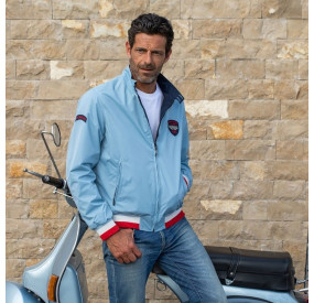 BLUE SKY/ BLUE NAVY REVERSIBLE JACKET FOR MAN