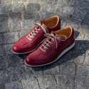 BORDEAUX LEATHER SNEAKERS