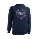 NAVY SWEAT SHIRT WITH CAPUCHE
