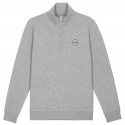 SWEAT-SHIRT GRIS ZIP CAMIONNEUR