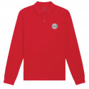 RED LONG SLEEVES POLO SHIRT