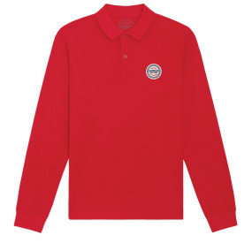 RED LONG SLEEVES POLO SHIRT