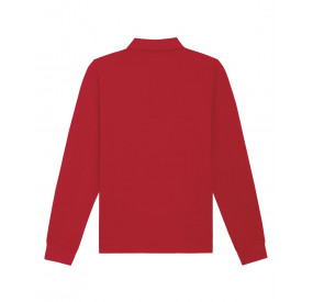 RED LONG SLEEVES POLO SHIRT