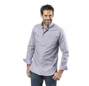 SQUARE SHIRT WITH DOUBLE COLLAR