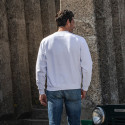 WHITE ROUND NECK SWEAT SHIRT