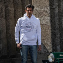 SWEAT-SHIRT A CAPUCHE BLANC PILOTE