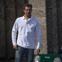 WHITE LONG SLEEVES POLO SHIRT